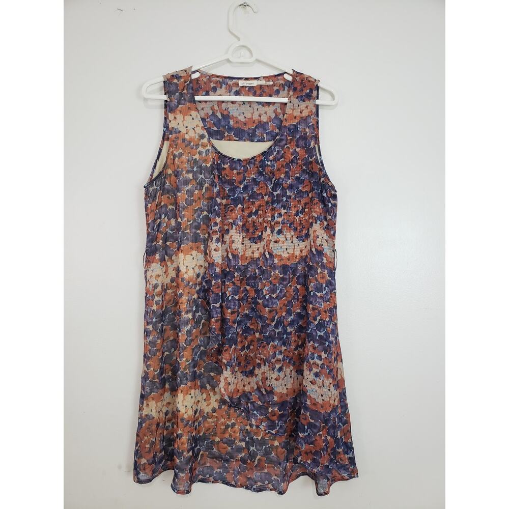 (Ma) Blu Pepper Women's Mini Dress Size L Pleated Fairy Festival Cottagecore